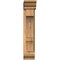 Ekena Millwork Balboa Traditional Smooth Bracket w/ Offset Brace, Western Red Cedar, 5 1/2"W x 16"D x 28"H BKT0604X16X28BOA01SWR - alternate 3